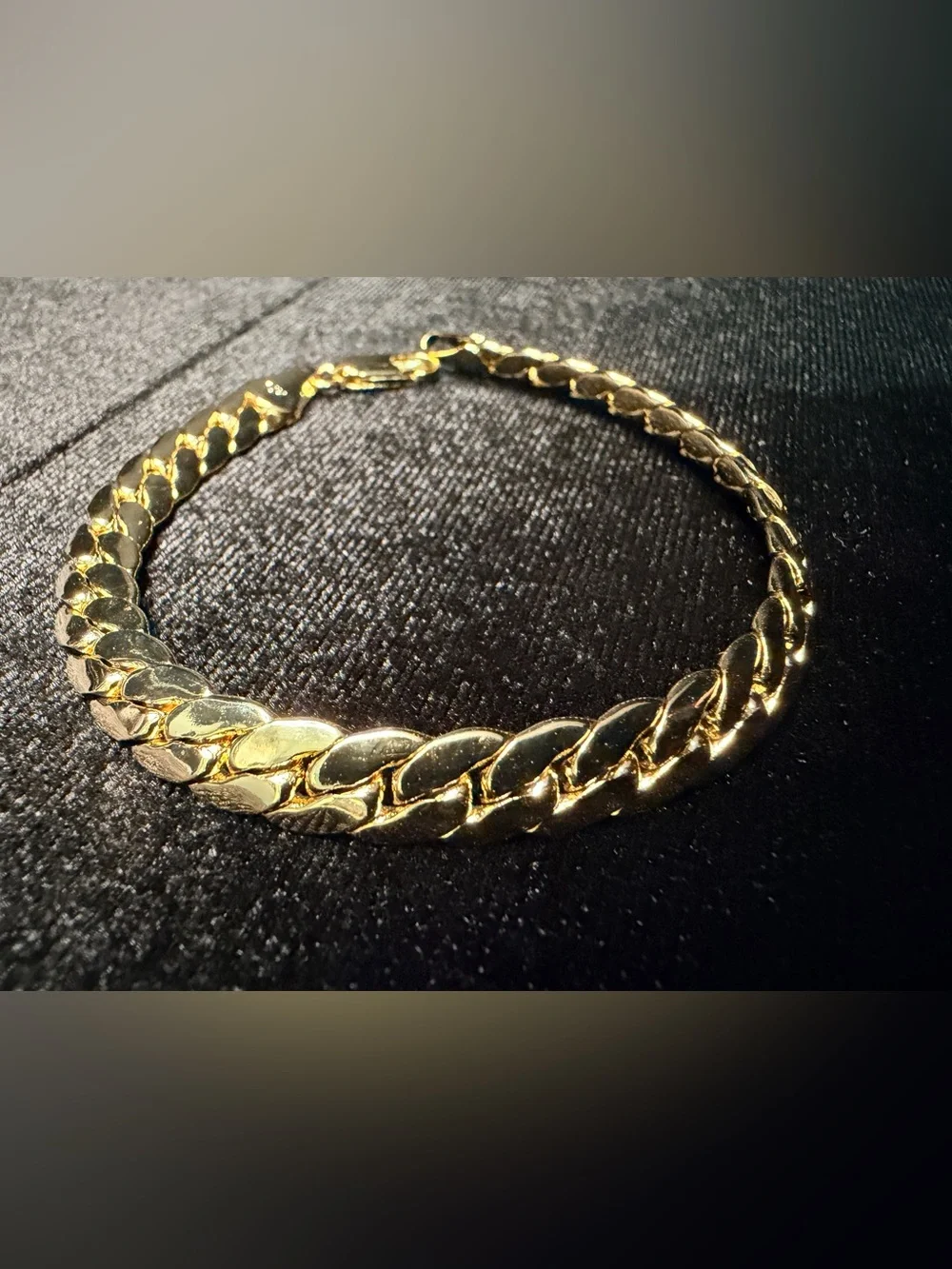 Miami Cuban 8in 7.5MM 14K Stamped Gold Filled Bracelet. Lobster Clasp. Brand new
